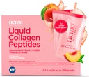 Peptide de collagène liquide BeMe BeRadiant pour cheveux, peau et ongles avec absorption plus rapide 2X – testé cliniquement – suppléments de collagène hydrolysé Verisol® de 2500mg pour les femmes avec biotine, CoQ10 et vitamine C