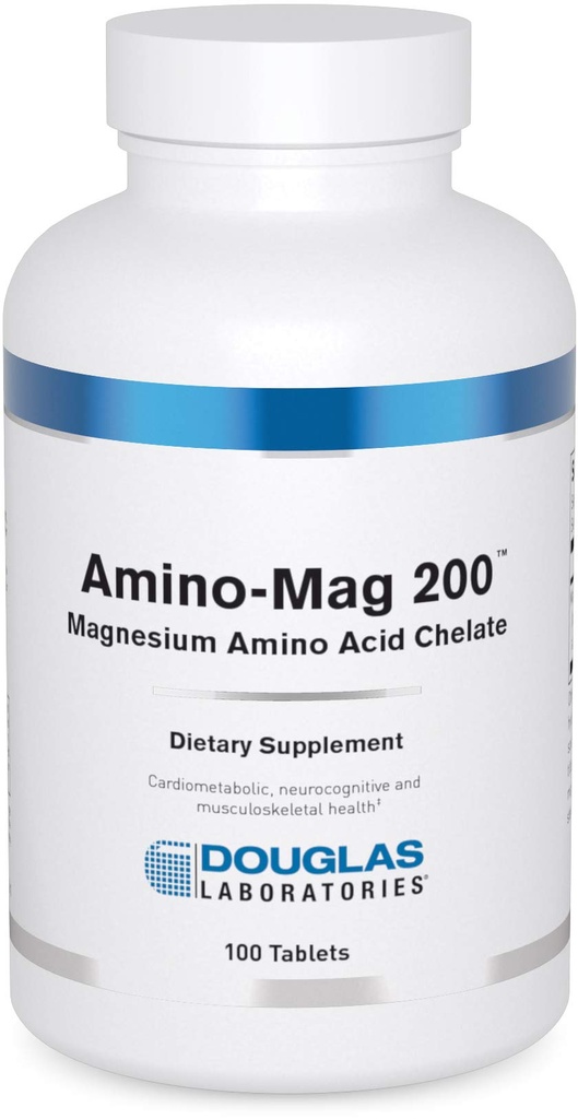 Laboratoires Douglas Amino-Mag 200.00 Supplément de magnésium pour soutenir la fonction cardiaque normale, la formation osseuse et les muscles*