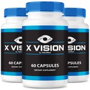 (3 Pack) X Vision Capsules - Compresse di Formula Ufficiale per la Salute Occhiale Complessiva, Visione Notturna di Ottica di XVision, Tutti Supplementi Naturali per proteggere la vista, Vitamine Ottiche Support Recensioni (180 Capsule)