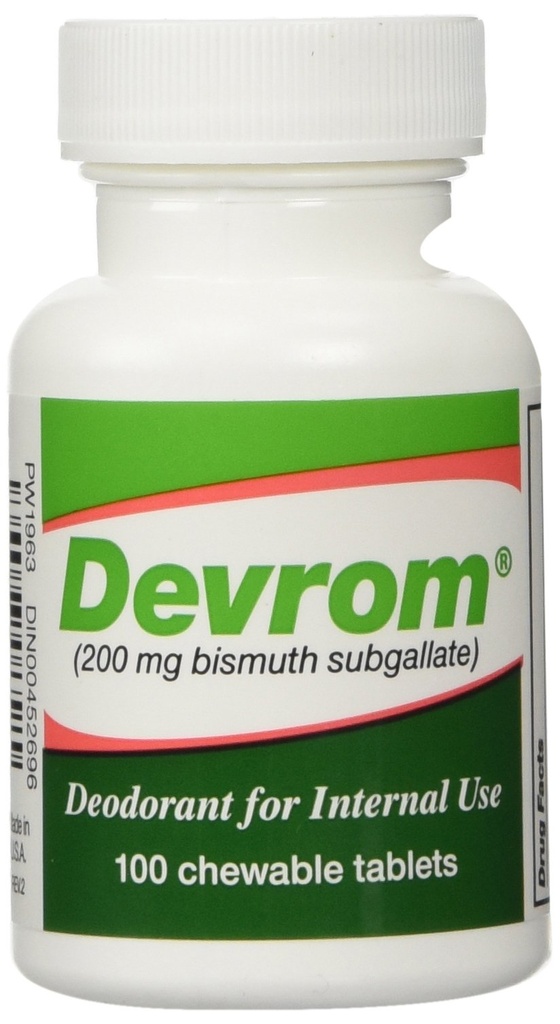 DEVROM Tabletten (Internal Deoderant)200MG 100härtbare Tabletten