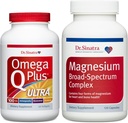Dr. Sinatra Omega Q Plus Ultra con 100 mg di CoQ10 e Stress-ridurre Ashwagandha Plus Magnesium Broad-Spectrum Complex Ultimate Heart Health Bundle | Supporto cardiovascolare avanzato