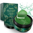 Tiepetly Under Eye Masks with Collagen, Green Tea Eye Patches für dunkle Kreise und Puffiness, Hydrating, Anti-Falten, 60 Stück