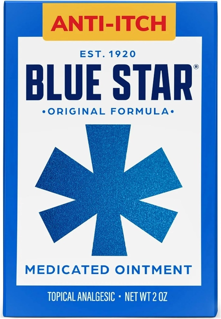 Blauer Stern Anti-Itch medizinische Salbe 2 oz (Packof 2) VJC#Re