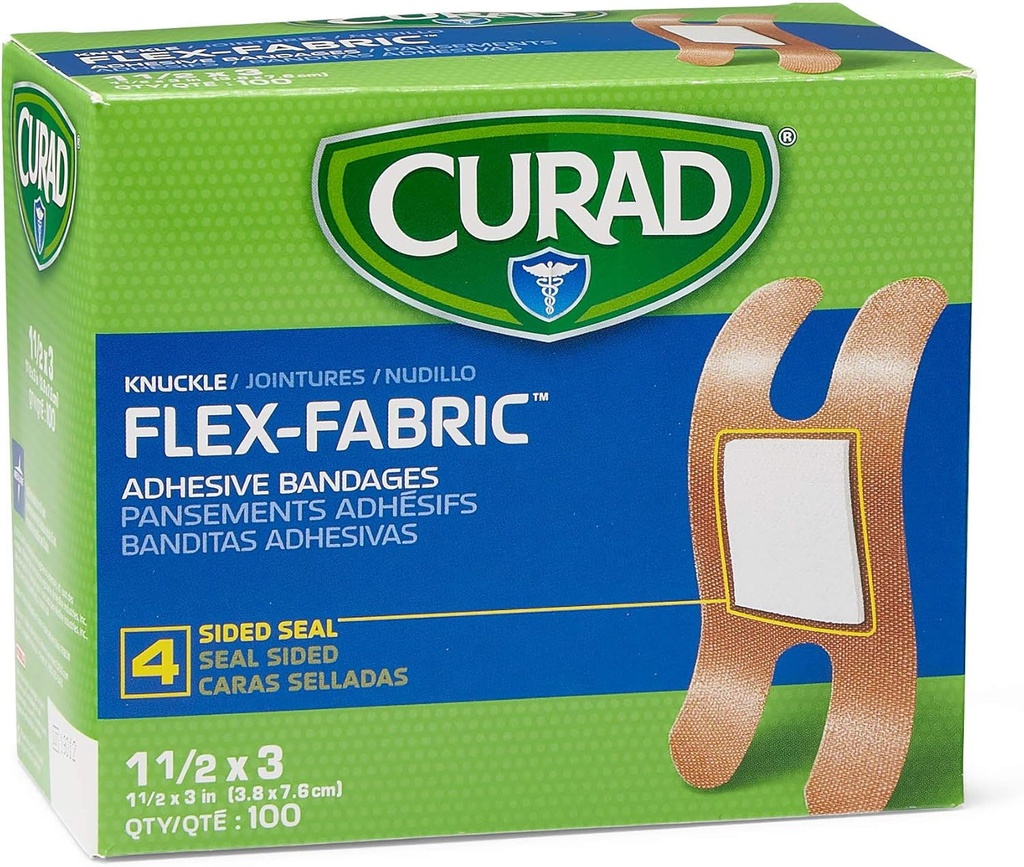 CURAD Flex-Fabric Klebebänder, Knucle, 100 Ct, 1 BOX