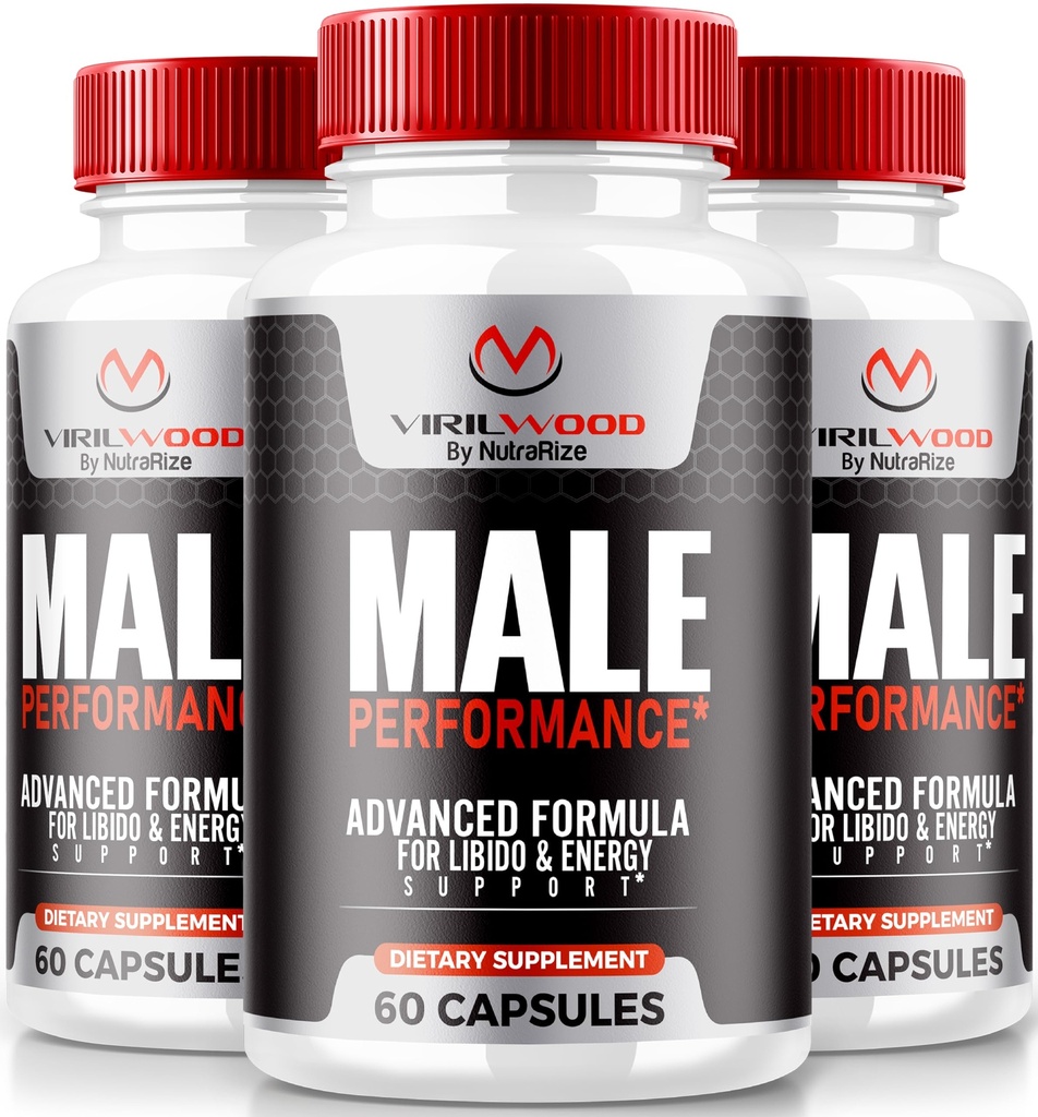 (3 Pack) Virilwood Capsules pour hommes, pilules officielles de bois de Viril 1200 mg, toute la formule naturelle masculine pour soutenir la performance de longue durée et la santé globale, Premium Multivitamins Review (180 capsules)