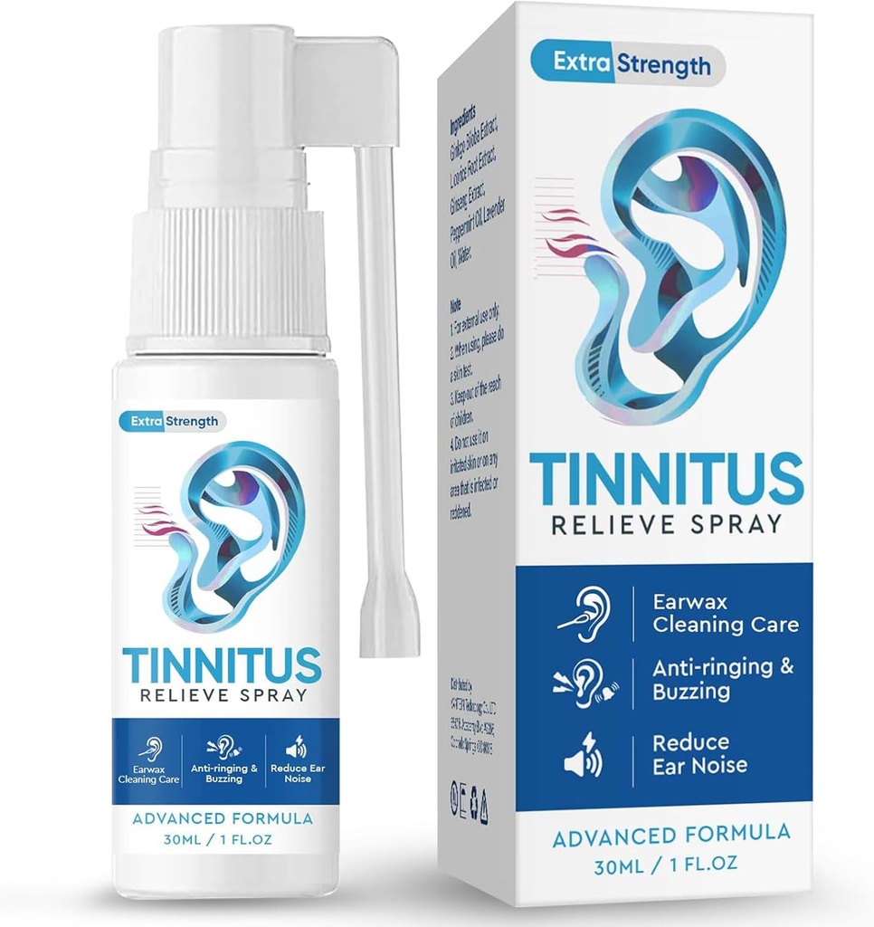 TUHIMO Tinnitus Relief per Anello orecchie, Tinnitus Relief Ear Drops,Ridurre rumore dell'orecchio & Migliorare l'udito,30ml