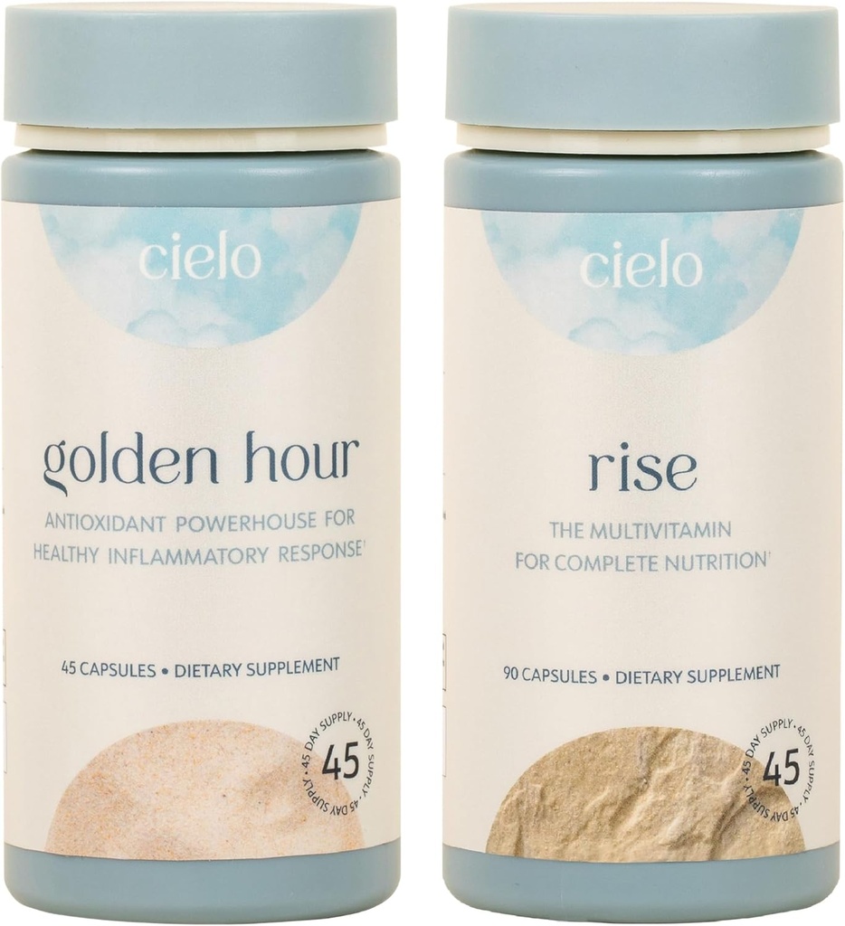 Jeu d'antioxydants et multivitamines d'heure d'or Cielo - 45 jours