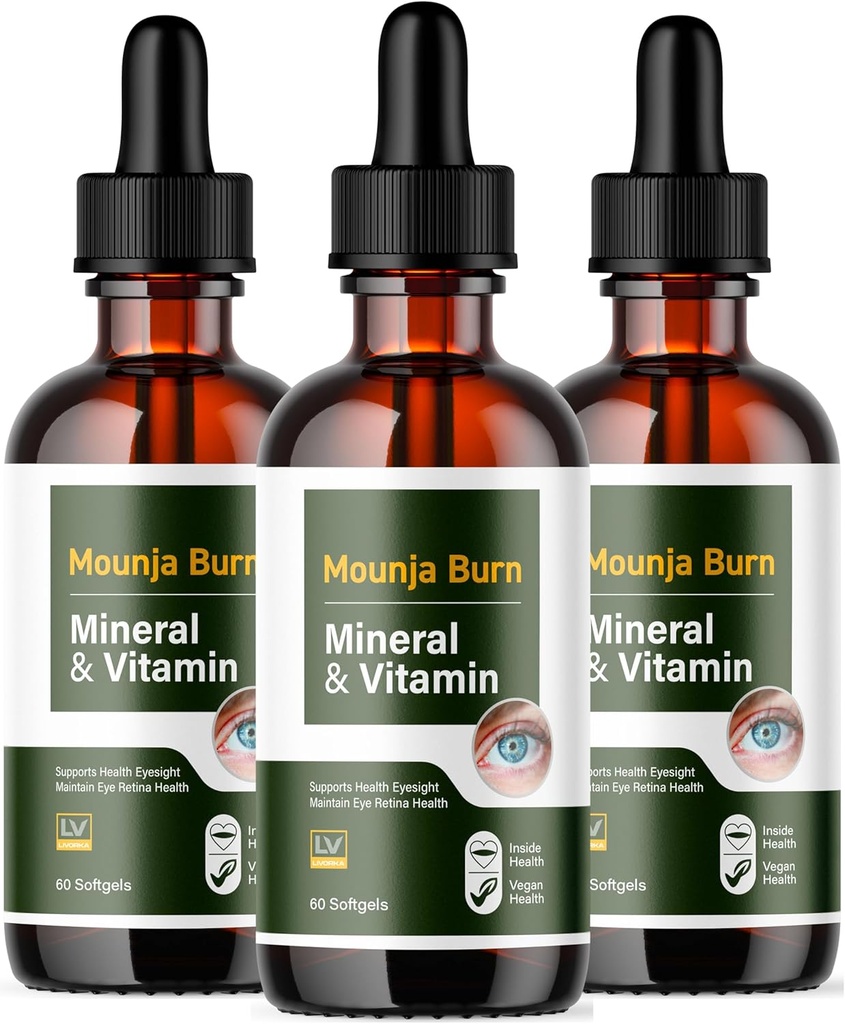 (3 Pack) Mounja Burn Bouteilles avancées Formule 3 pour 90 jours