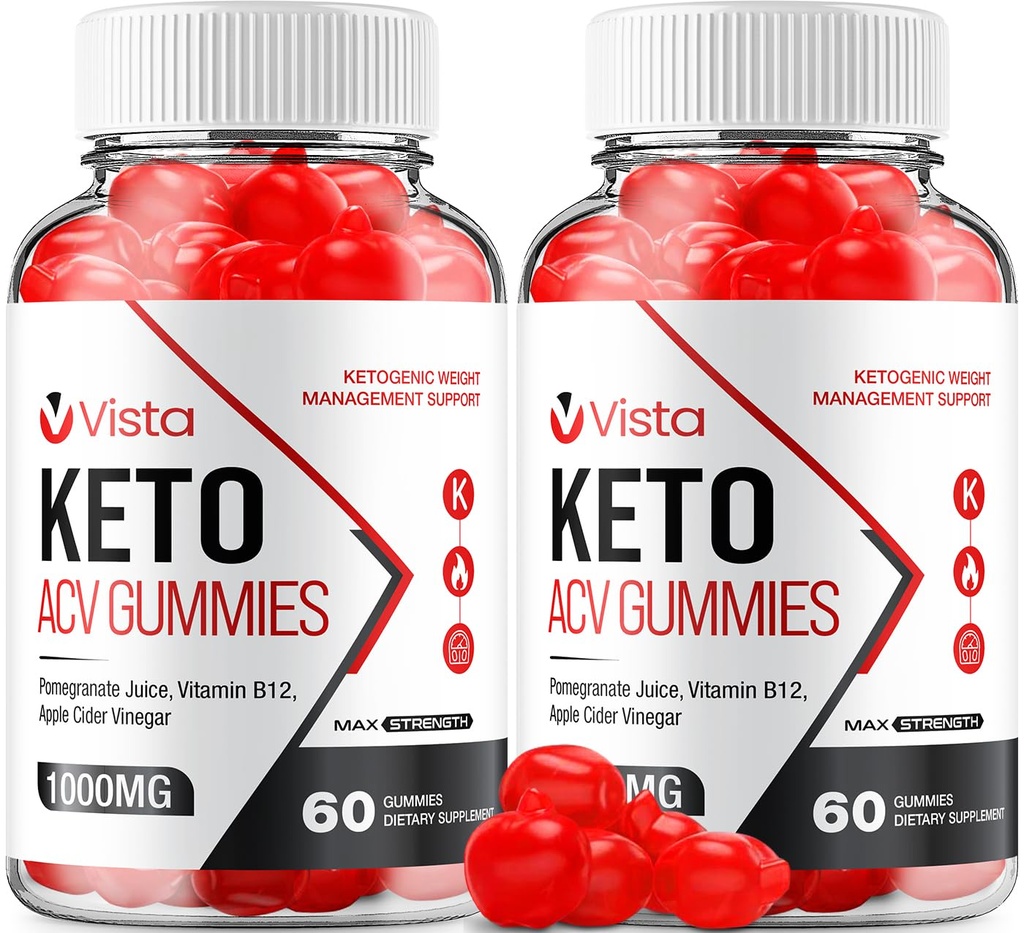 (2 Pack) Vista Keto ACV Gummies - Advanced Formula Vista Keto Plus ACV Gummies Aceto di Mele Vista ACV Integratore alimentare Donne (120 Gummies)