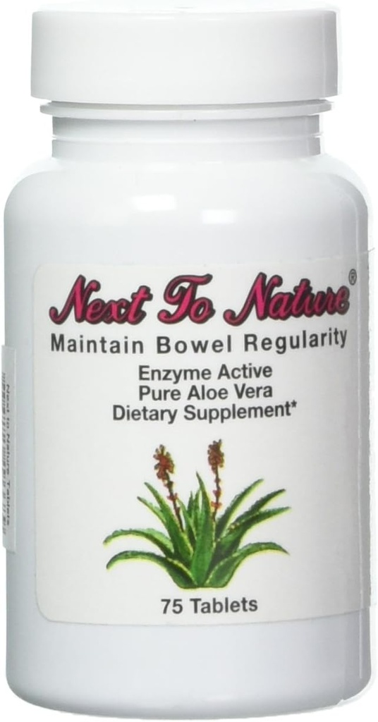 Neben Nature Tablets: Kräuterhilfe für Regelmäßigkeit, reine Aloe Vera Nahrungsergänzung, 75 Tabletten
