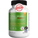 Total Brain Boost - Brain Support Supplement Enhance Memory & Focus klare Gehirn Fog & Boost kognitive Funktion 120 natürliche Kapseln
