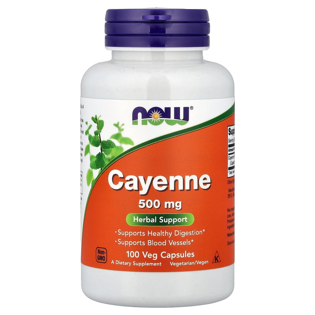 Maintenant Foods Cayenne 500mg 100 Vcaps