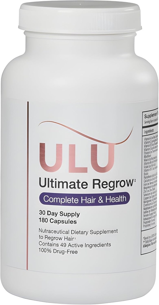 Ultimate Regrow Multivitamin: promuove la crescita dei capelli, la pelle, & Nails Salute - 180 capsule (30-Day Supply)