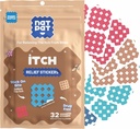 NATPAT Magic Patch Itch Relief Aufkleber - Insektenstich Patch für Moskitos, Ticks, Midges, Sandflies, und Bed Bug Bites - Buzzpatch - 32 Count