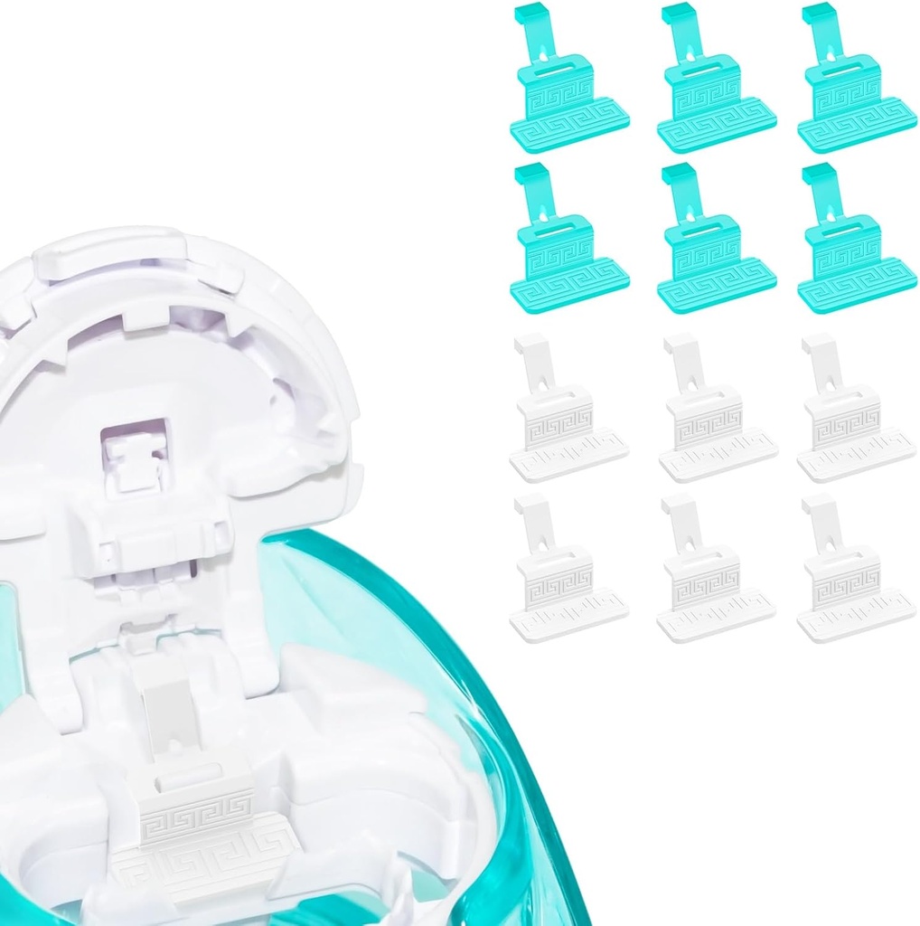 FireAnt Silicone Salt Pads Refills Compatible with Navage Nasal Care, Reusable Saline Pods Replacement Accessories, Easy Operation (12 Pack - White 6 + Blue 6)