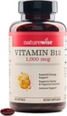 NatureWise Vitamin B12 1000 mcg - Nahrungsergänzungsmittel zur Unterstützung von Energiemetabolismus, Psychische Klarheit, Nervöse Systemgesundheit - einfach zu schlucken, Soja & Gluten-frei, Non-GMO - 360 Count[1-Jahresversorgung]