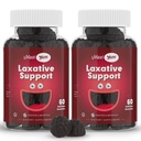 Gommie Lassative naturali per adulti e bambini – Non OGM e Vegan Senna Sgabello Softener Gummies – Lassativi masticabili per il supporto alla costipazione (60 Conte, Confezione di 2)