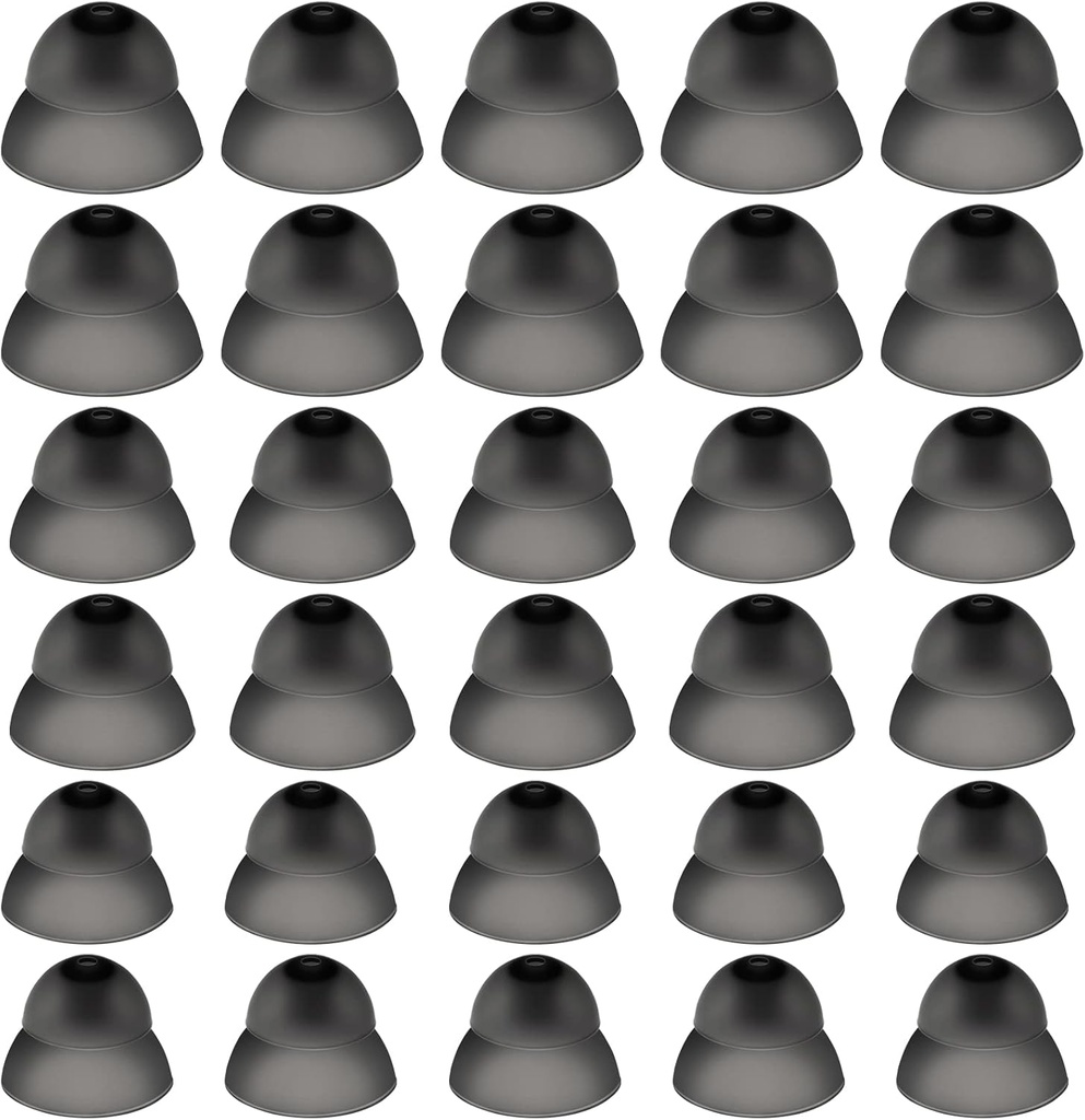30 Pcs Dome Hörgerät Silikon Hörgerät Dome Hörgerät Dome Hörgerät Power Medium Power Small Close Ear Tips Hören direkte große Leistung für Hörgeräte (Schwarz)