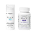 Skinuva® Scar (1 oz) & Bruise (14 Kapseln) - Erweiterte Silikoncreme mit Wachstumsfaktoren & Homöopathic Bruise Remedy Formuliert mit Arnica, Bromelain & Zink