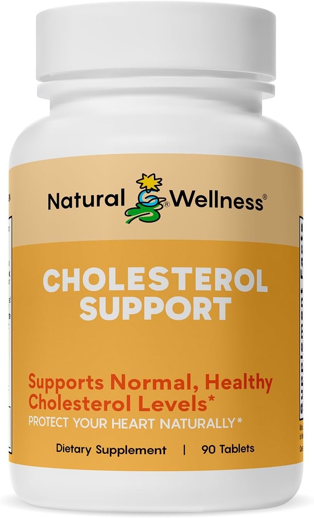 Supporto del colesterolo di benessere naturale – Integratore di erbe e nutrienti per livelli di colesterolo sano, Funzione cardiaca, Arteria Salute e Circolazione – Formula di supporto cardiovascolare – 90 compresse