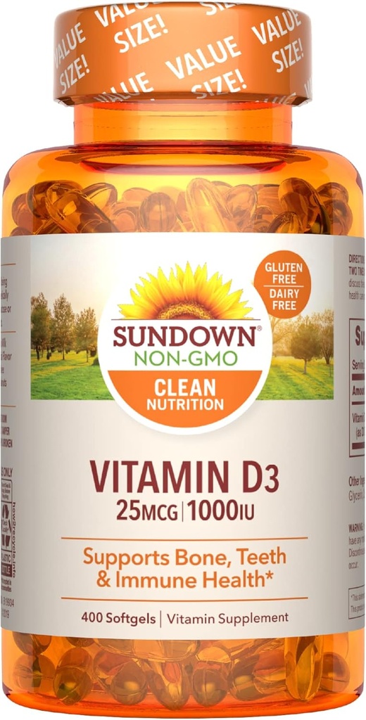 Vitamine D3, 400 Softgels