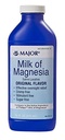MAJOR Milch von Magnesia Saline Laxative - Original Flavor - Effektive Übernachtentlastung - Stimulant-Free, Sugar-Free - 16 Fl Oz