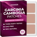 MONIER Garcinia Cambogia Patches (Pack of 60) - Patch naturale al 100% per le donne e gli uomini - con B12 & Potassium - Energy, Focus & Body Support - Formula potenziata