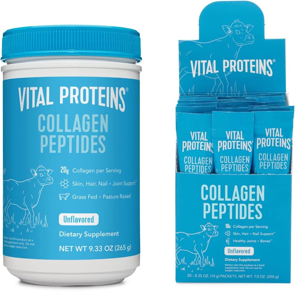 Vitalproteine Collagen Peptide Pulver entflammt 9.33 OZ+ 20 Count Stick Pack