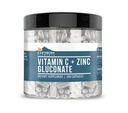 Vitamina C Plus Zinc Gluconate Supplemento, (200 capsule) Blended Health Support, Non OGM, Gluten Free,