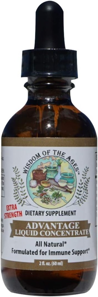 Avantage Liquid Concentrate Natural Immune Support avec la puissance de l'extrait de graines de pamplemousse, le thé vert et le thé jasmin (2 fl oz)