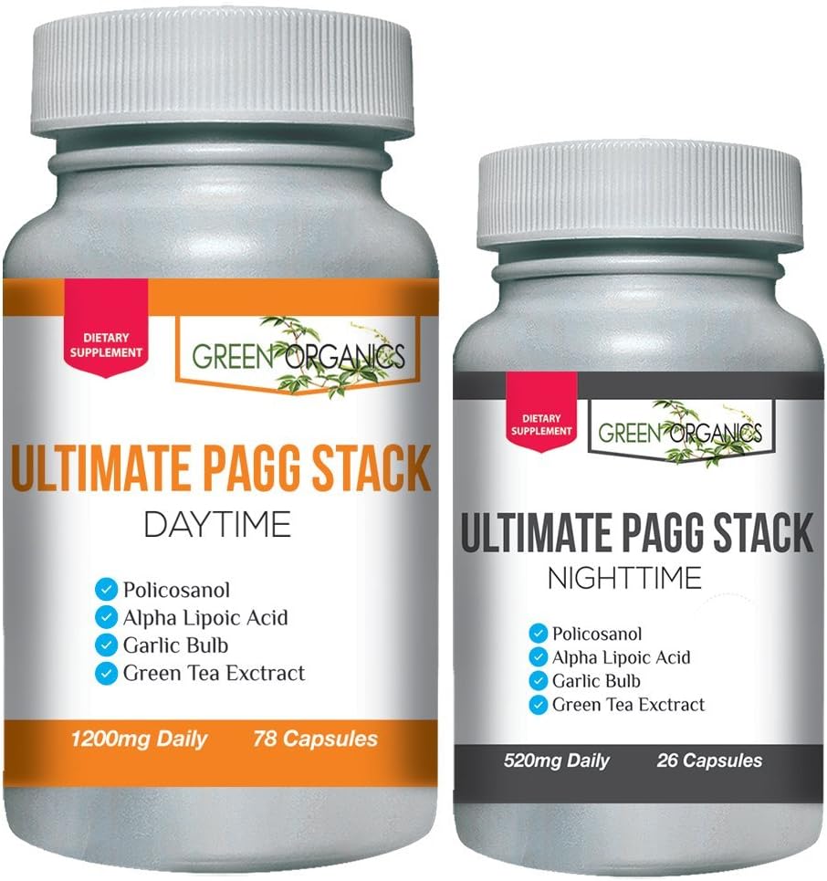 Ultime PAGG StackTM Corps de 4 heures par Tim Ferriss - Policosanol, acide alpha lipoïque, flavonols de thé vert, extrait d'ail