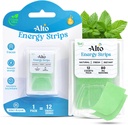 Strisce ad alta energia con 80 mg di caffeina naturale per porzione – 10X Assorbimento più veloce | 12 Deliciously Minty Strips ≈ 12 Bevande di energia | Energia e Focus Boost Anytime, Anywhere – 1 Pack