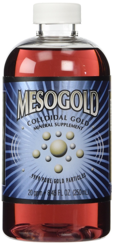 MesoGold ® 20 ppm Or colloïdal 250 mL/8,45 Oz