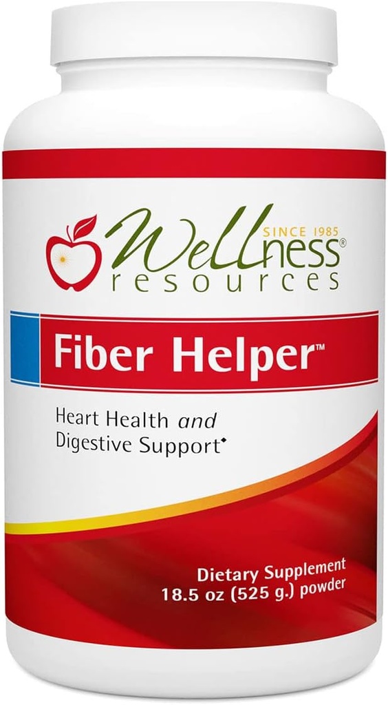 Fiber Helper - Ultra Pure Fiber Powder with Oat Beta Glucan, Psyllium & Arabinogalactan Soluble and Insoluble Fibers for Digestive Health, Detoxification, Heart Health (525 Grams)