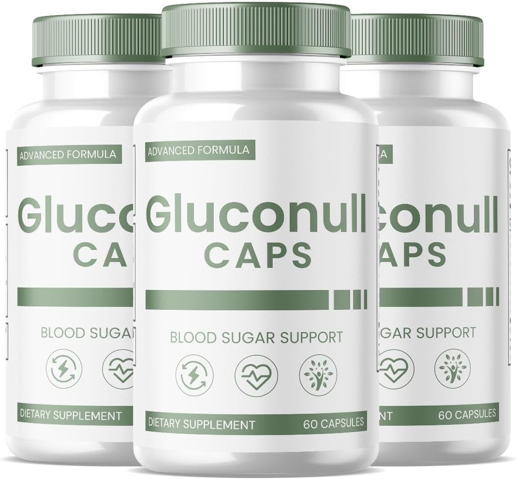 SPRESSO (3 boîtes) Gluconull Capsules, Gluco Null Glyco Optimizer, Gluco Null Natural Blood Vessel Cleaner, Gluconull for Natural Health (180 capsules)