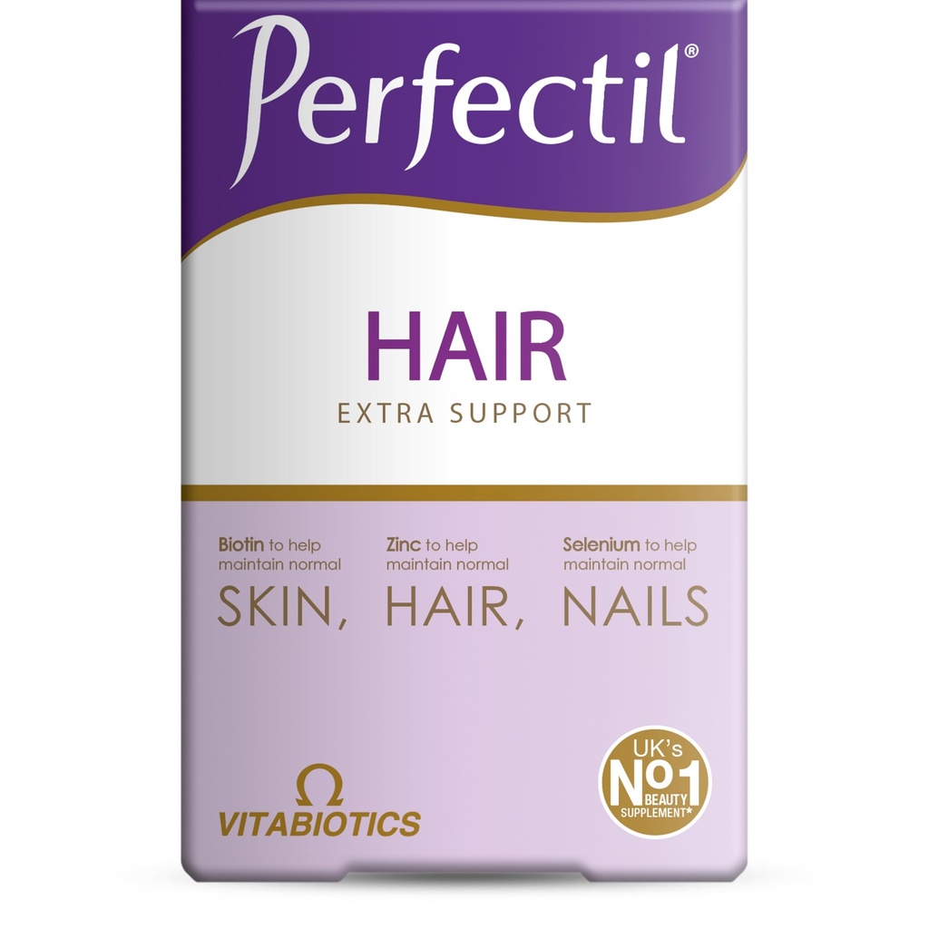Perfectil Vitabiotics Multivitamin | Crescita dei capelli e formula di addensamento | Supporta Thicker, Capelli sani | Vitamina D, E, Collagen, Biotina e altro