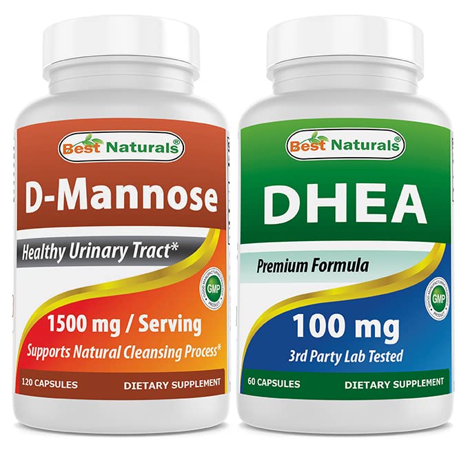 Migliori naturali D-Mannose 1500mg & DHEA 100mg