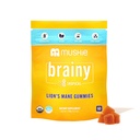 Mushie 100% Organic Lion’s Mane Mushroom Gummies - 2000mg (75mg A & B-Glucans) per la salute del cervello, messa a fuoco e memoria - 60 Organic Lions Mane Gummies per adulti e bambini