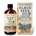 Black Seed Oil 8 oz - Cold Pressed Éthiopien Black Cumin Nigella Sativa, 3X Thymoquinone, 100% Pure & Organic Liquide dans la bouteille en verre - Supporte la santé immunitaire, des cheveux et de la peau
