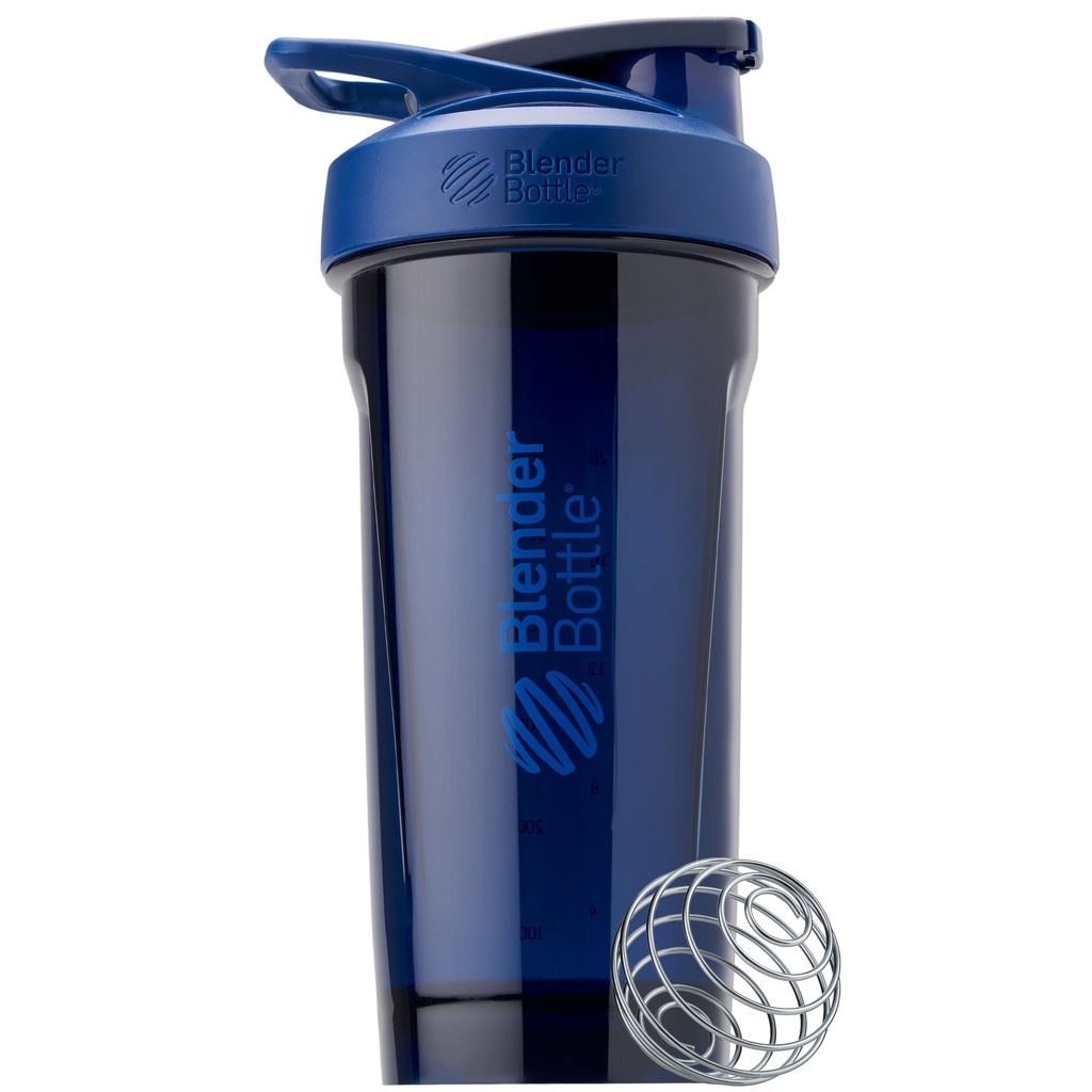 BlenderBottle Sport Shaker Bottle mit Wire Whisk, 28-Ounce, Blue – Protein Shakes & Hydration für Sportler & Fitness Enthusiasten, Einfache Mischung, langlebig &amp; leicht, abschließbare Lid