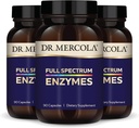 Dr Mercola Enzymes du spectre complet - 22 enzymes différentes - Soutient la santé digestive et immunitaire - Aide à digérer les glucides, les graisses et les protéines - Non-OGM, sans gluten et sans soja - 90 capsules (3 pack)