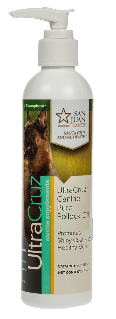 UltraCruz - sc-395363 Integratore di olio di Pollock Puro Canino per cani, 8 oz