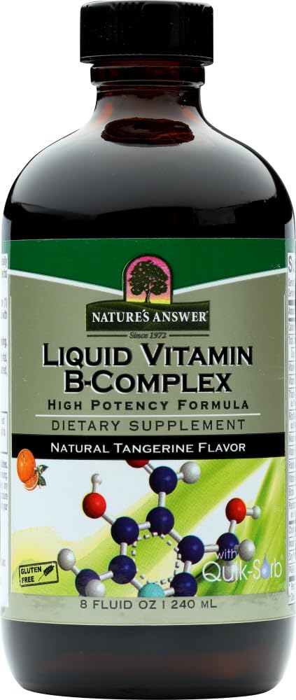 Réponse de la nature Vitamine liquide B-Complex, 8 onces chacune (Paquet de valeur de 5)
