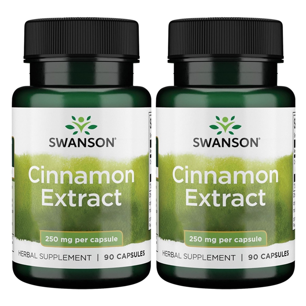 Estratto di cinamone (250 mg, 90 capsule) (2 Confezione)