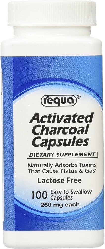 Requa Aktivkohle, 260 mg, 100 Zähler