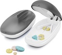 TookMag Pill Cutter Splitter per Pillole Piccole e Tiny, Pillole Cutter per Pillole Piccole o Grandi Pillole, Pillole Splitter con Lama da taglio in acciaio inossidabile, Nero