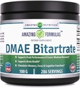 Erstaunliche Formel DMAE Bitartrate Powder Supplement | 100 Gramm | 286 Servierungen | Non-GMO | Gluten-Free | Made in USA