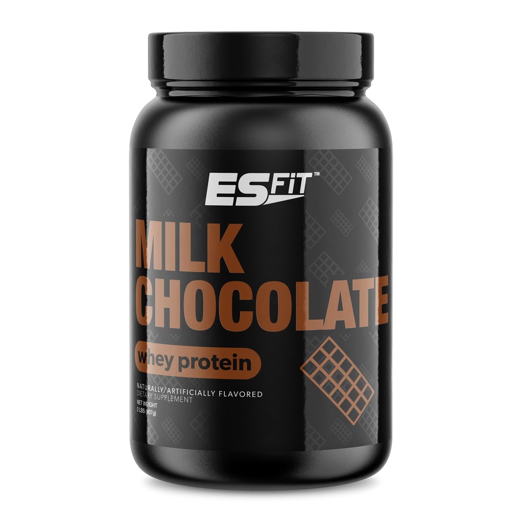 Whey Protein Powder - Post Workout Whey Protein Isolate per il recupero del muscolo, Non OGM, BCAA, Gusto Superiore, Testato e Certificato, Cioccolato del latte, 2 Pounds