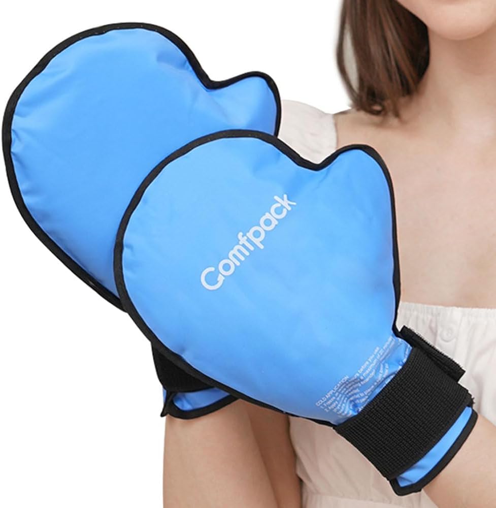 Guanti del pacchetto del ghiaccio della mano per il sollievo del dolore, 2 guanti di terapia frigorifera completi del pacchetto per la neuropatia della chemioterapia, Gel Ice Pack per tunnel carpale, artrite, gonfiore, Suregry, mani di lavoro