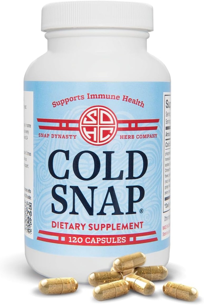 Snap Dynasty Cold Snap - 120ct Capsules, Pack of 1 - Plant Based Immune Health Support for All Ages, Rapid Supplements for Cold and Flu Support, No Contraindications